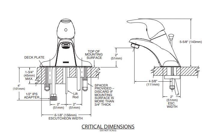 Adler\u2122 Spot Resist\u2122 Brushed Nickel 1-Handle Bathroom Sink Faucet, 4\
