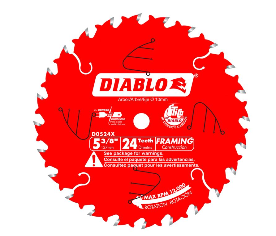 5-3/8-Inch x 24-Tooth Framing Trim Saw Blade 3 5-3/8-Inch x 24-Tooth Framing Trim Saw Blade