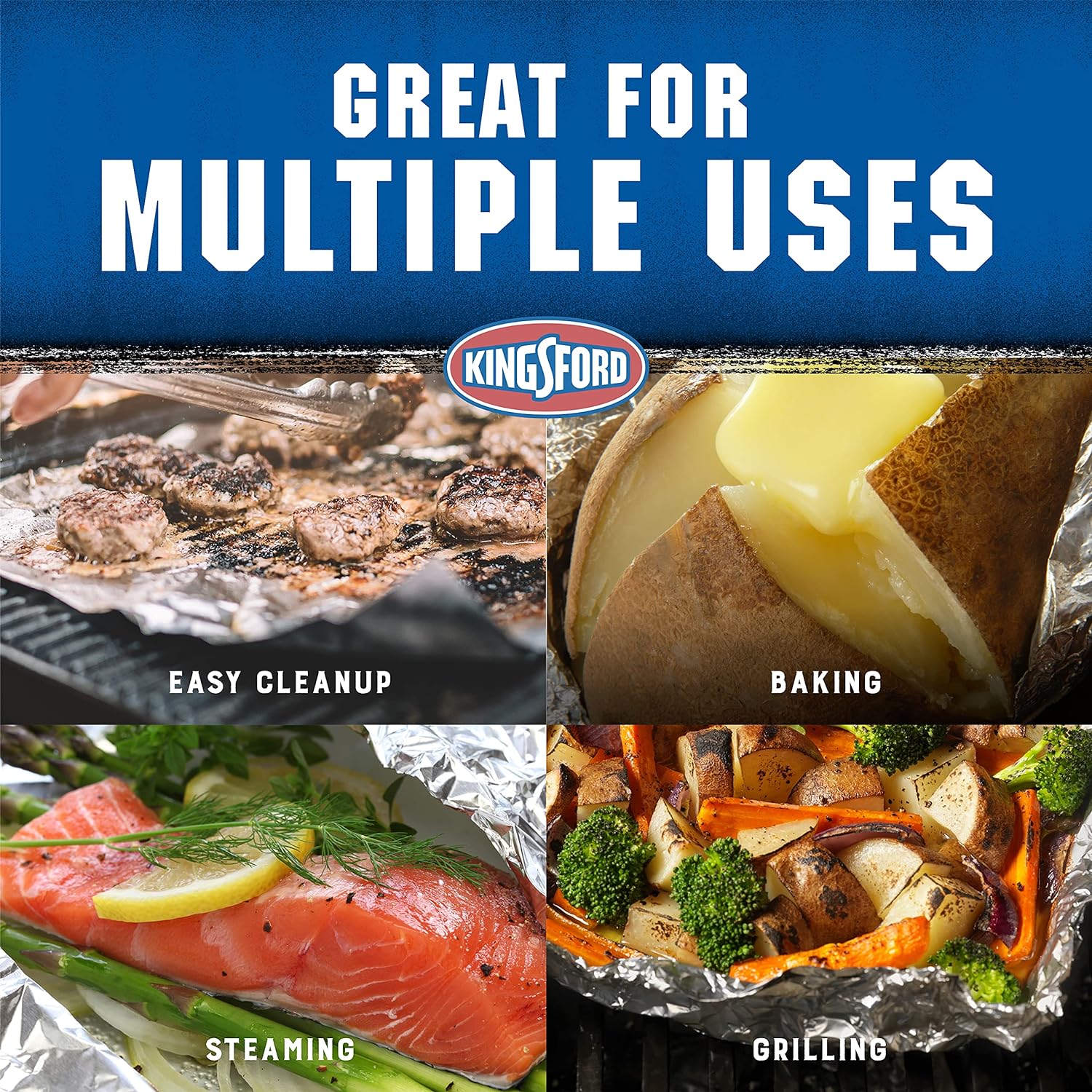 Heavy Duty Pre-Cut Pop-Up Grilling Foil Sheet, 50-Count 1 Heavy Duty Pre-Cut Pop-Up Grilling Foil Sheet, 50-Count