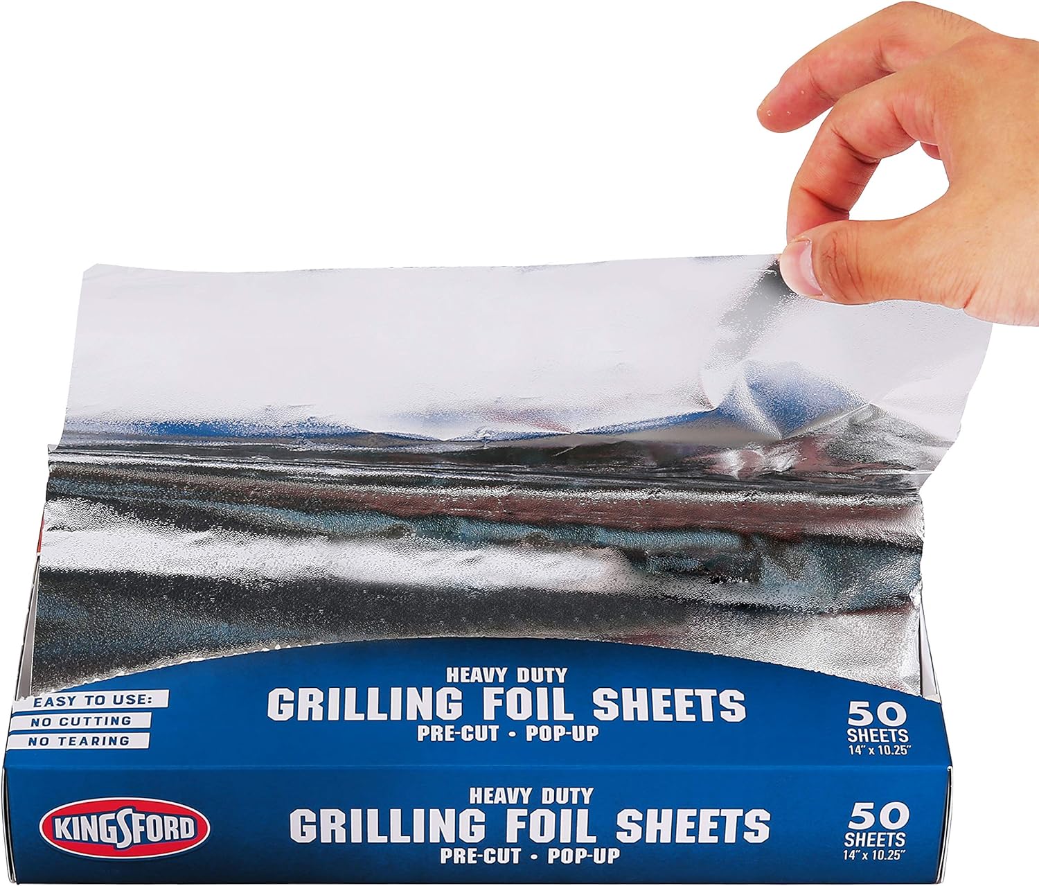 Heavy Duty Pre-Cut Pop-Up Grilling Foil Sheet, 50-Count 2 Heavy Duty Pre-Cut Pop-Up Grilling Foil Sheet, 50-Count