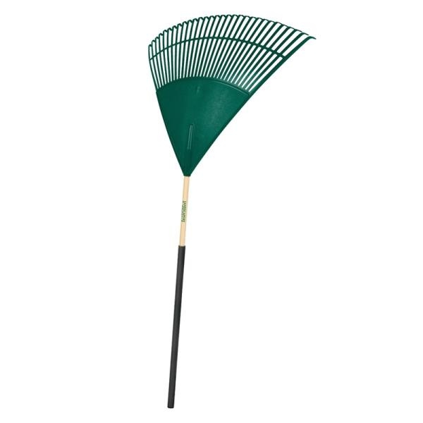 30-Tine Poly Lawn/Leaf Rake With 48-Inch Wood Handle 1 30-Tine Poly Lawn/Leaf Rake With 48-Inch Wood Handle