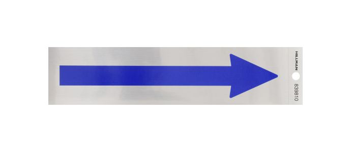 2-Inch X 8-Inch Blue Arrow Adhesive Sign 1 2-Inch X 8-Inch Blue Arrow Adhesive Sign