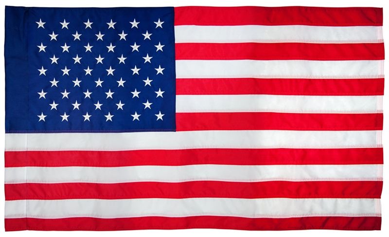 2-1/2 x 4-Foot Nylon Usa Flag 1 2-1/2 x 4-Foot Nylon Usa Flag