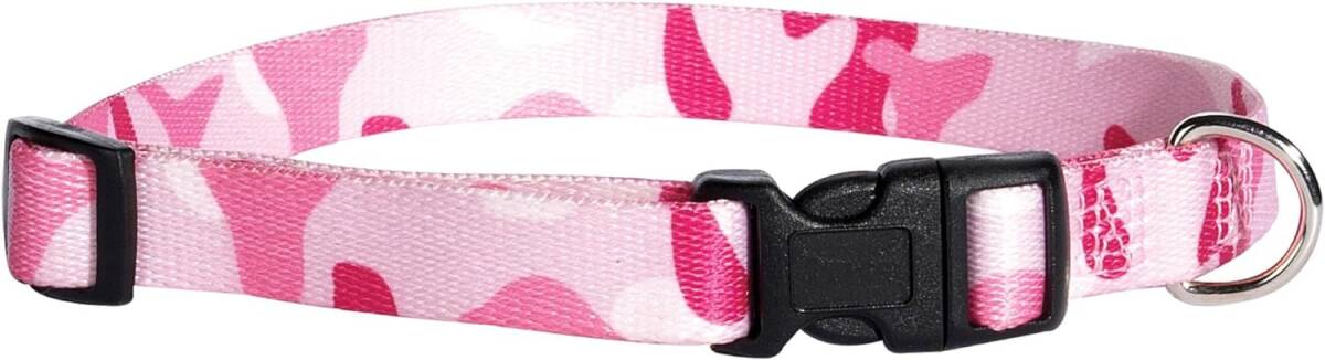 14 To 20-Inch Pink Camo Dog Collar 2 14 To 20-Inch Pink Camo Dog Collar