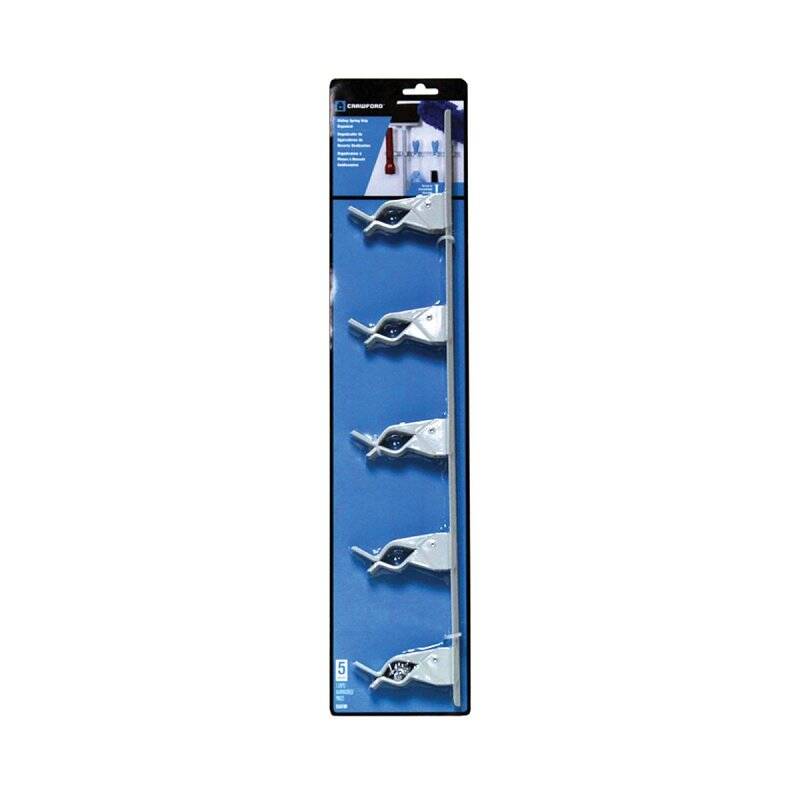 17In x3 In White Bar Sliding Spring Grip 1 17In x3 In White Bar Sliding Spring Grip