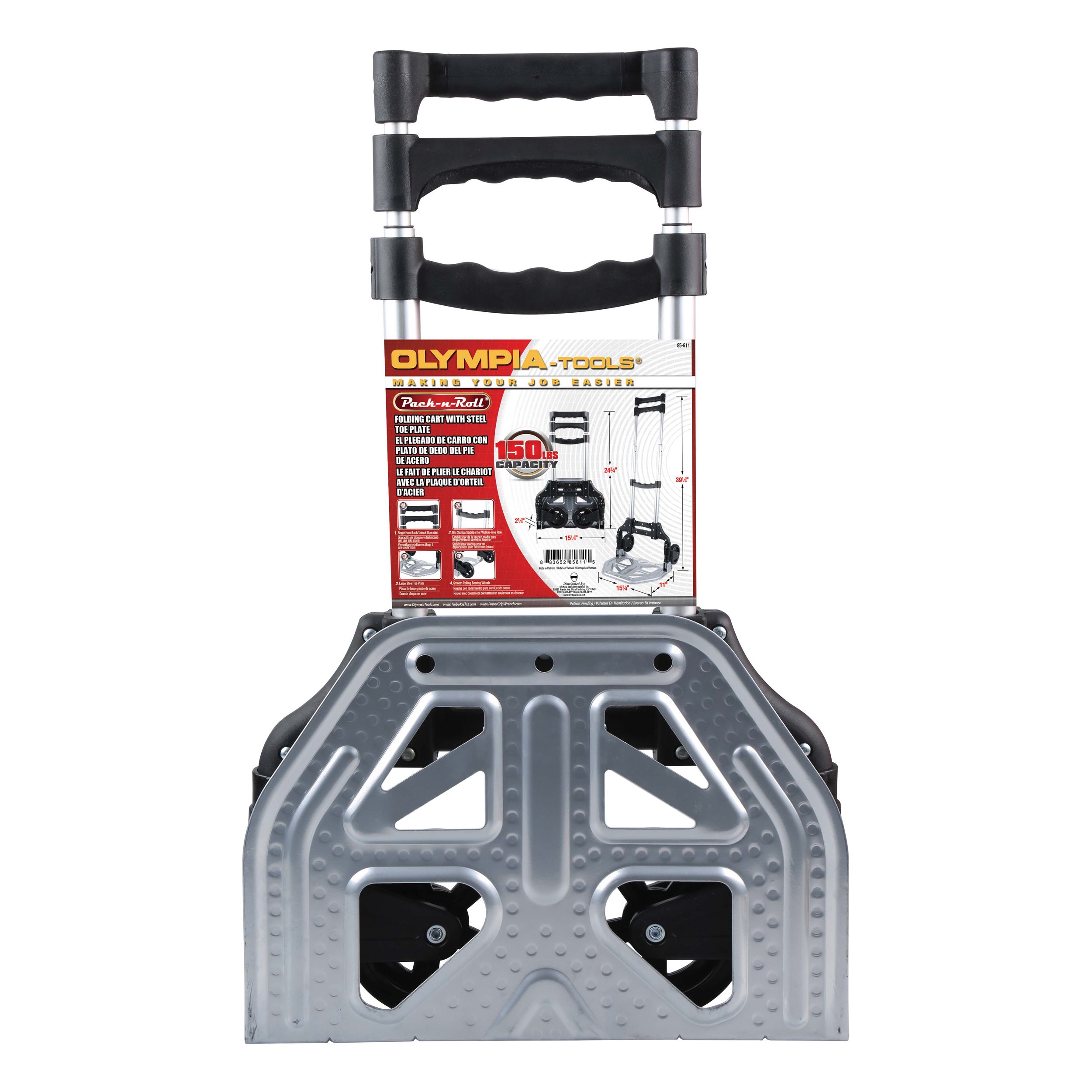 Pack-N-Roll Folding Cart With Steel Toe Plate
