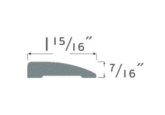 7/16-Inch X 1-15/16-Inch X 7-Foot Russet Polystyrene Interior Door And Window Casing