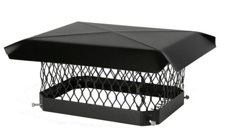 9 x 13-Inch Black Galvanized Steel Chimney Cap 1 9 x 13-Inch Black Galvanized Steel Chimney Cap