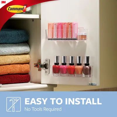 Command Clear Medium Organizer Caddy 1 Command Clear Medium Organizer Caddy