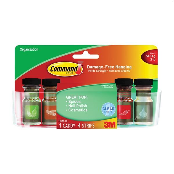 Command Clear Medium Organizer Caddy 4 Command Clear Medium Organizer Caddy