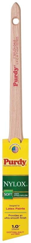 1-Inch X 1-15/16-Inch Nylon Bristle Rat Tail Handle Angled Sash Brush