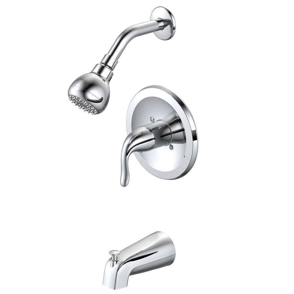 Chrome 1-Handle Tub & Shower Trim Kit