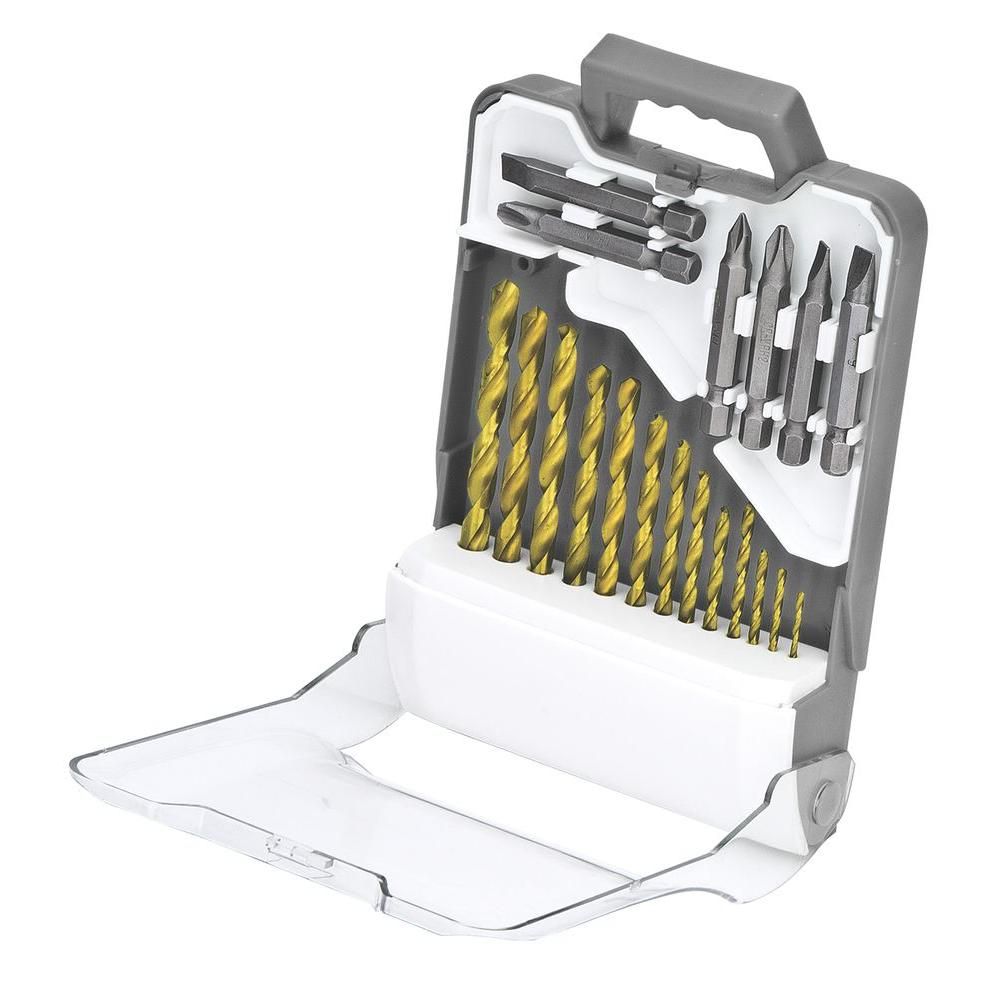 Titanium Drill/Driver Bit Set, 19-Piece