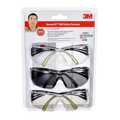 400 Safety Eyewear 3-Pack