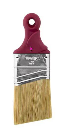 2-Inch, All Stain, Short Rubber Handle, Angled Paint Brush 5 2-Inch, All Stain, Short Rubber Handle, Angled Paint Brush