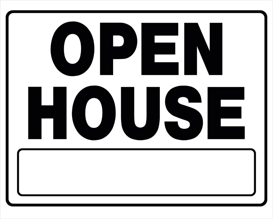 Open House Sign 20x24