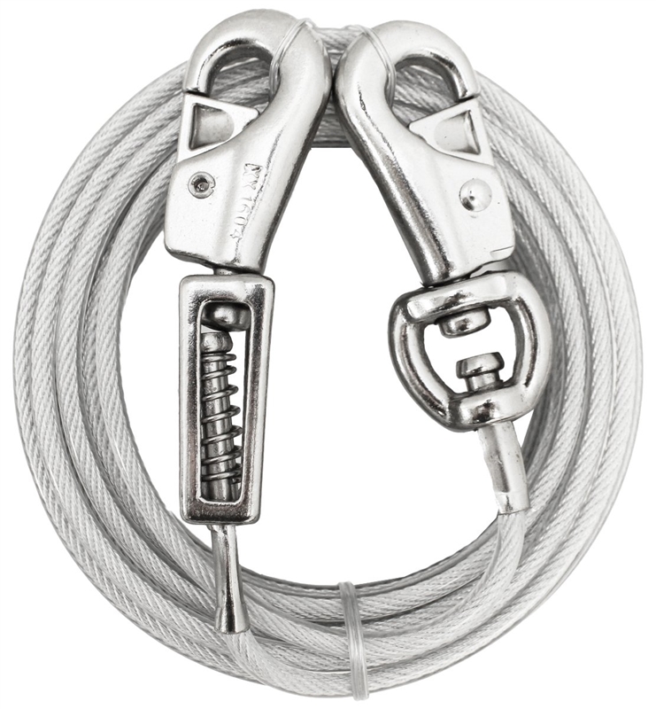 15-Foot Extra Large Dog Tie-Out With Spring