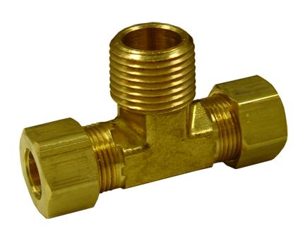 COMP x COMP x COMP Brass Compression Reducing Tee, 1/4 1 COMP x COMP x COMP Brass Compression Reducing Tee, 1/4\