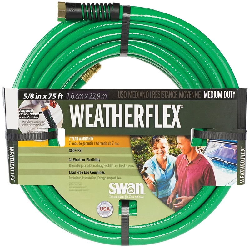 5/8-Inch X 75-Foot Weatherflex Medium Duty Garden Hose