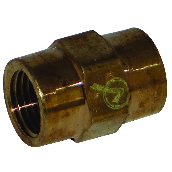 1/2-Inch X 3/8-Inch Fip Brass Lead-Free Bar Stock Coupling