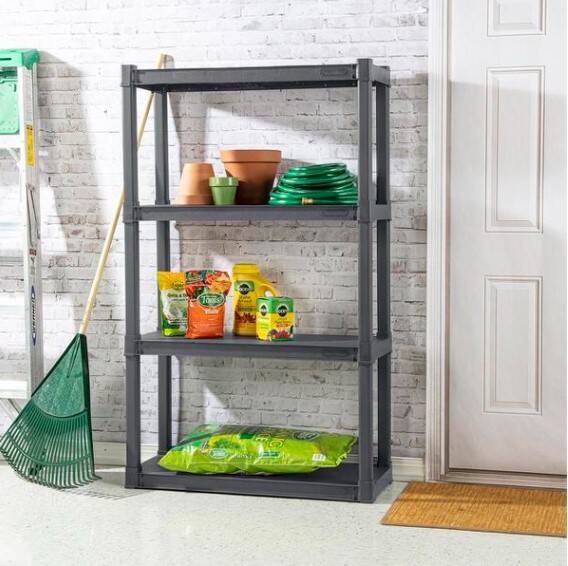 4 Shelf Unit Flat Gray 3 4 Shelf Unit Flat Gray