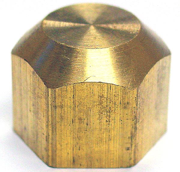 1/4-Inch Fl Brass Lead-Free Cap