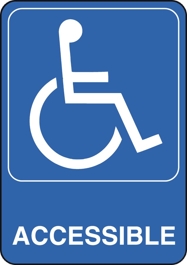 Handicapped Symbol Sign 5x7 1 Handicapped Symbol Sign 5x7