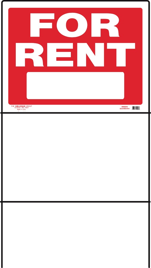 Wire For Rent Sign 18x24 1 Wire For Rent Sign 18x24