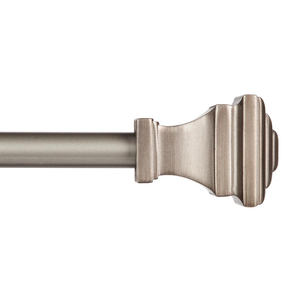 66 To 120-Inch Pewter Curtain Rod 1 66 To 120-Inch Pewter Curtain Rod