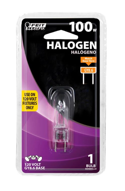 100-Watt Warm White JCD T4 GY8.6-Bi Pin Dimmable Halogen Bulb, 1-Pack 2 100-Watt Warm White JCD T4 GY8.6-Bi Pin Dimmable Halogen Bulb, 1-Pack