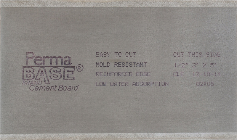 3-Foot X 5-Foot X 1/2-Inch PermaBase Cement Board
