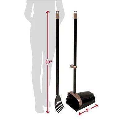 Swivel Waste Bin and Rake