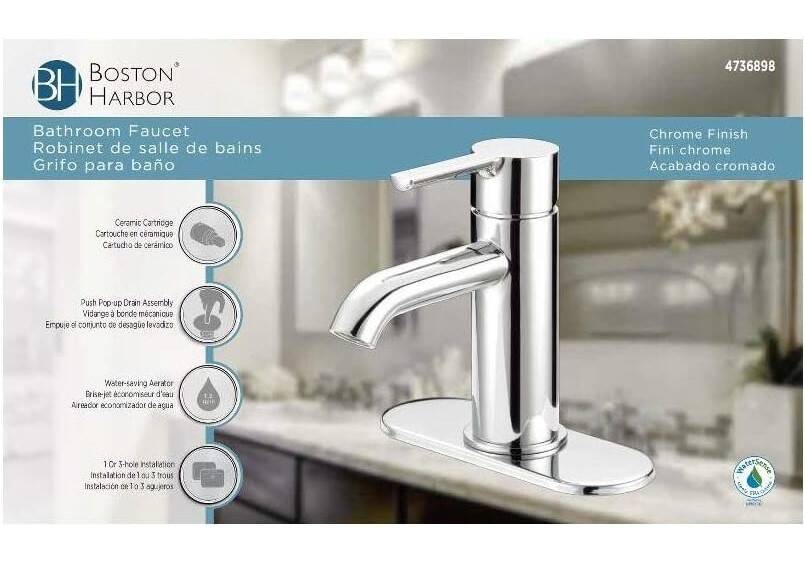 Single Handle Bathroom Faucet Chrome