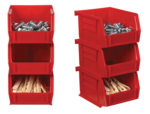 5-3/8 x 4-3/4 x 2-13/16-Inch Red Storage Bins 2 5-3/8 x 4-3/4 x 2-13/16-Inch Red Storage Bins