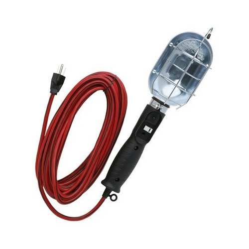 75-Watt Orange Trouble Light With Metal Guard