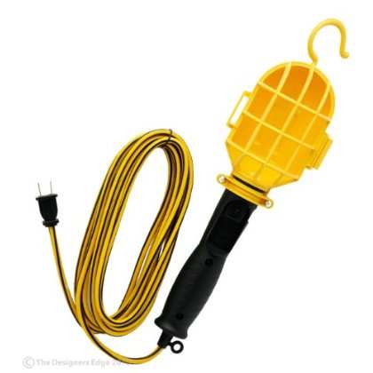 75-Watt Yellow Trouble Light With Plastic Guard
