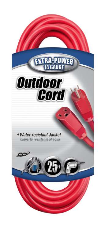 CCI® 25-Foot 14/3 SJTW Outdoor Extension Cord