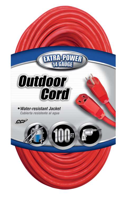 100-Foot 14/3 SJTW Outdoor Extension Cord