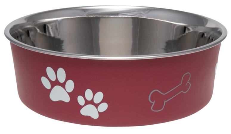 Small Merlot Classic Bella Pet Bowl