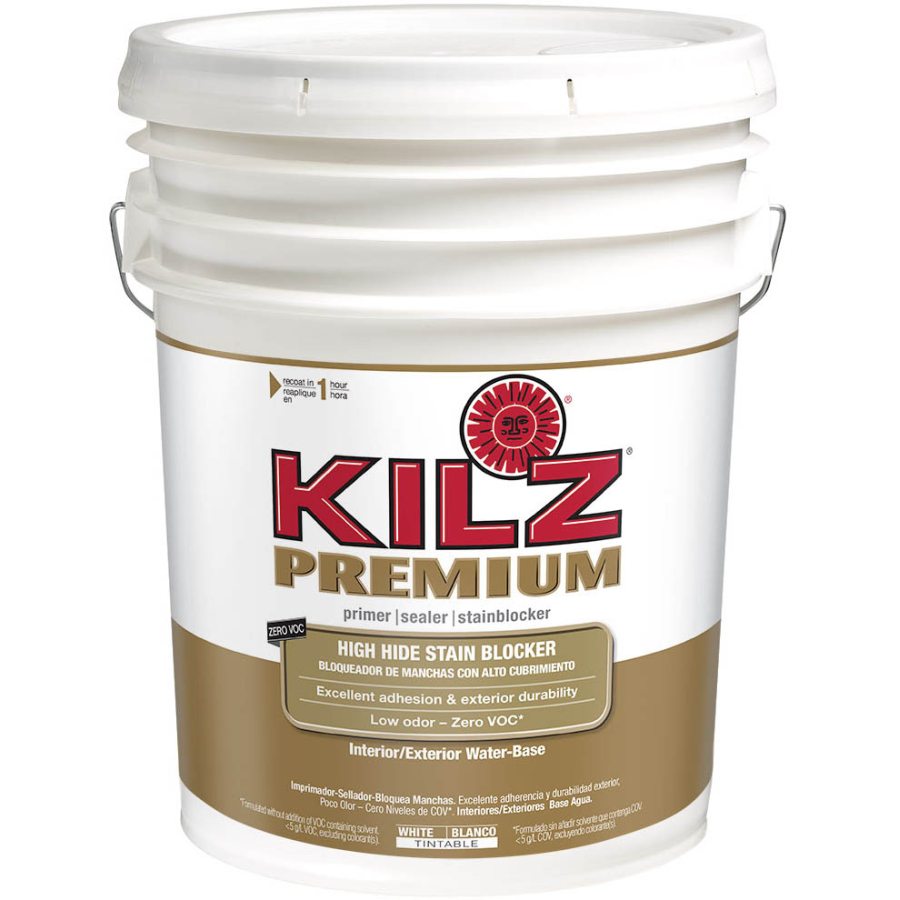 5-Gallon White Premium Water Based Interior/Exterior Primer