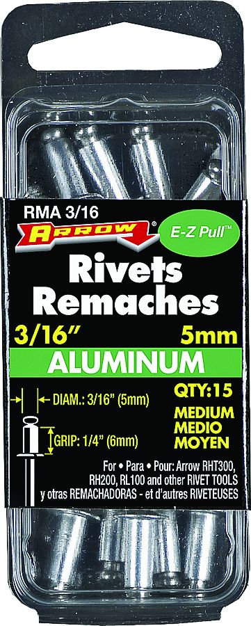 3/16-Inch Medium Aluminum Rivet