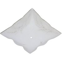 12-Inch Square Clear Wheat Design Diffuser