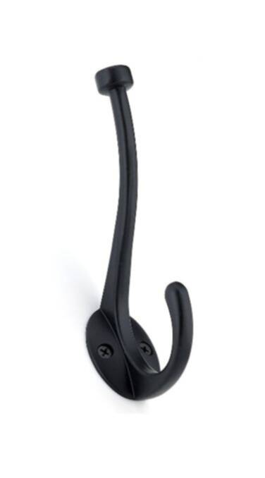 Matte Black Classic Forged Iron Hook