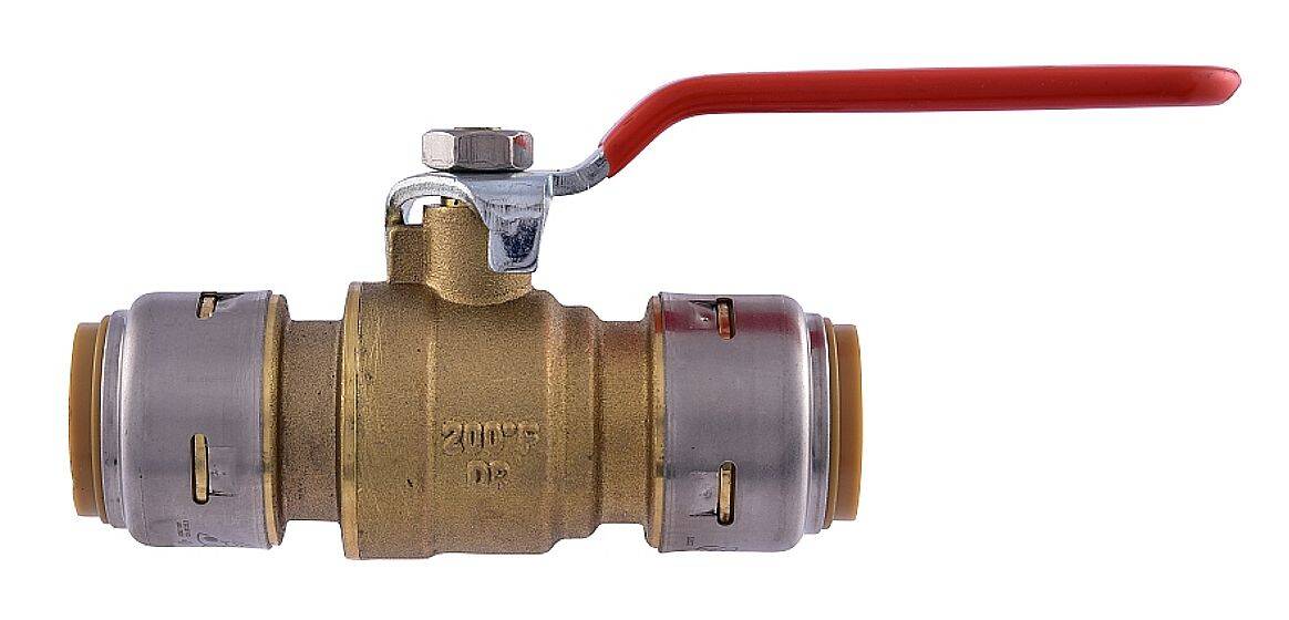 3/4-Inch SharkBite™ Brass Body Push-Fit Ball Valve 1 3/4-Inch SharkBite™ Brass Body Push-Fit Ball Valve