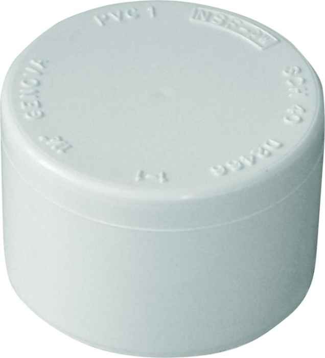 SCH 40 Socket PVC Dome Pipe Cap, 2 1 SCH 40 Socket PVC Dome Pipe Cap, 2\