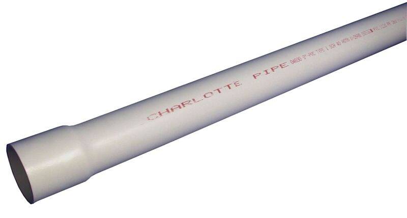White Bell End SCH 40 PVC Pressure Pipe, 1-1/4 1 White Bell End SCH 40 PVC Pressure Pipe, 1-1/4\
