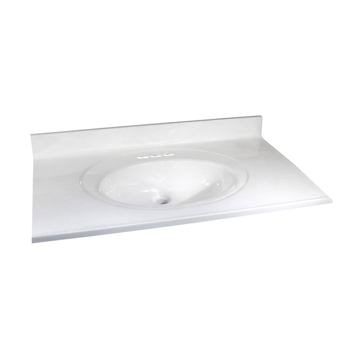 49-Inch x 22-Inch White Marble Countertop Edge Vanity Top