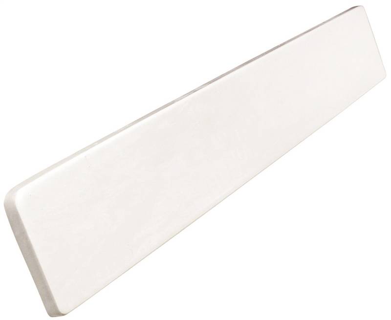 3/4-Inch x 3-1/2-Inch x 22-Inch Solid White Cultured Marble Right-Hand Sidesplash