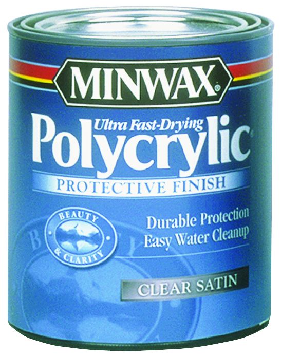 1-Gallon Clear Satin Polycrylic Protective Finish
