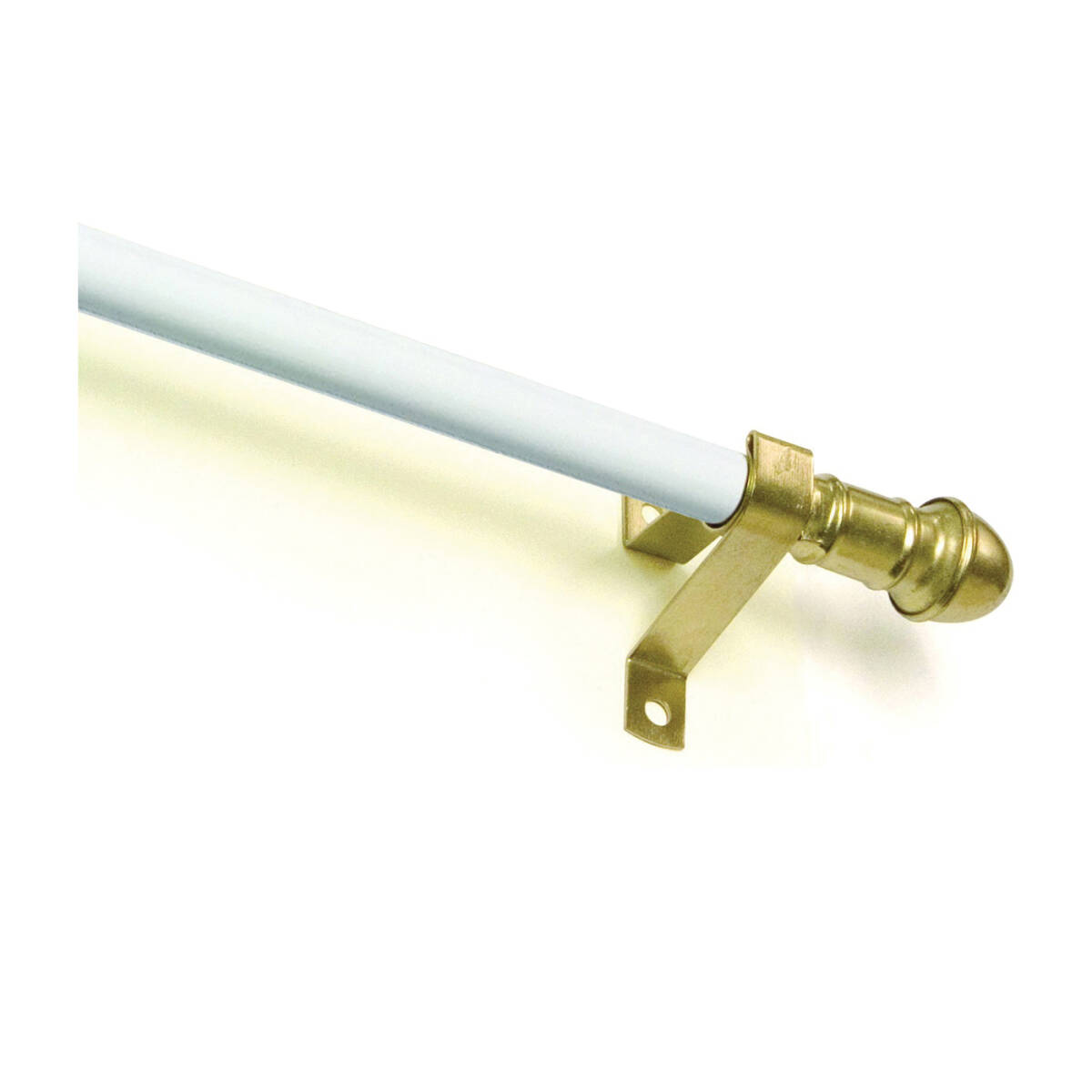 28 To 48-Inch Dresden Adjustable White Metal Cafe Rod